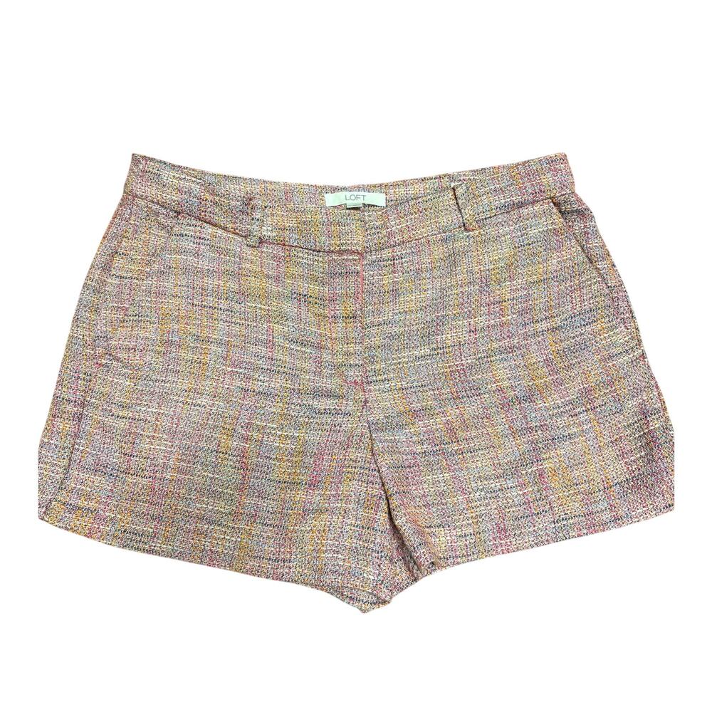 LOFT Pink Tweed Shorts - 10